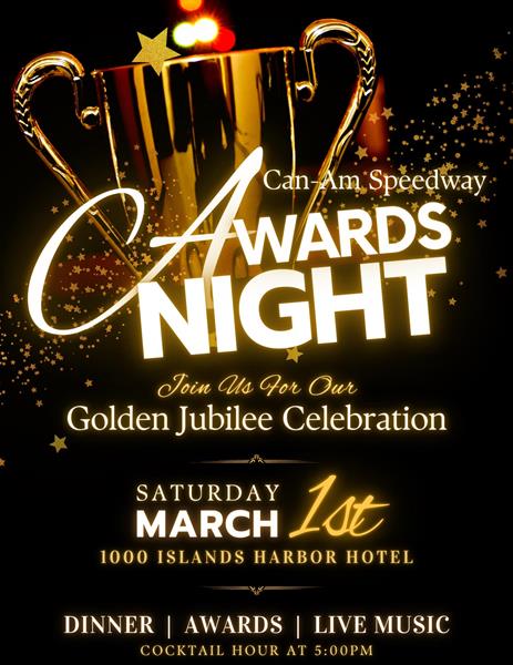 SAVE THE DATE: Can-Am Speedway's Golden Jubilee Championship & Awards Celebration