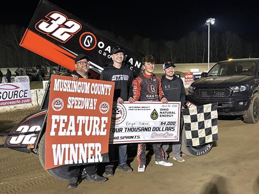 Bryce Lucius Lands Victory in POWRi Fast on Dirt at Muskingum County Speedway