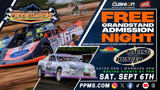 Rain Date Set for Free Grandstand Admission Night, Community Food Drive to Support 25fortyPGH’s Mission