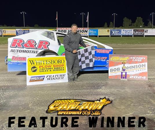 Forbes Shines Bright: Triumphs in Thrilling Modified Feature at Can Am