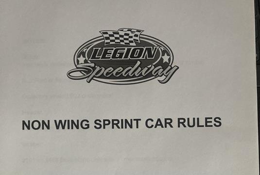Non Wing Sprint Car Rules