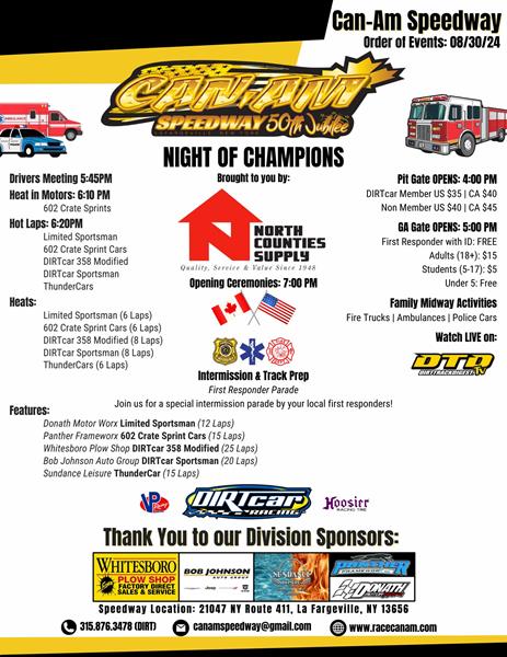It's RACE DAY at Can-Am Speedway!