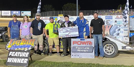 JC Morton, Logan Roark, and Josh Clark Victorious in Preliminary Night Two of POWRi StockMod Nationals