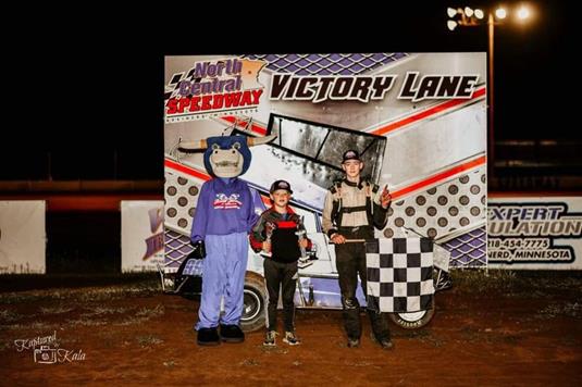 Mason Suebert on picks up your first win of the season at North Central Speedway.