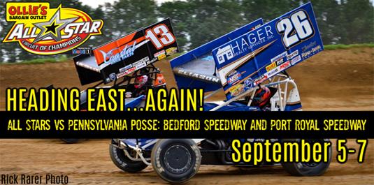 All Star Circuit of Champions will join Pennsylvania Posse for three nights including 52nd running of Tuscarora 50