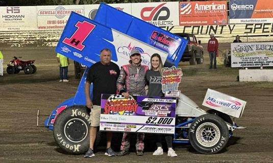 Hank Davis Adds ASCS Sooner Region Win To His Resume At Creek County Speedway!