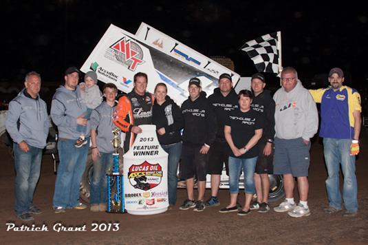 Johnson masters a tricky I-30 Speedway