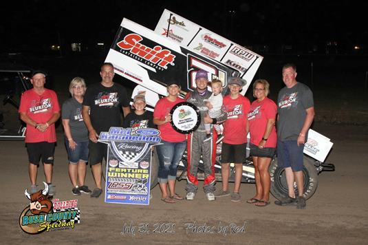 Zach Blurton Captures United Rebel Sprint Series Victory at Bullring Nationals Finale