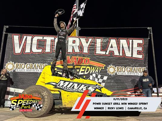 Ricky Lewis and Colt Treharn Gain POWRi Weekend Wins at Vado Speedway Park