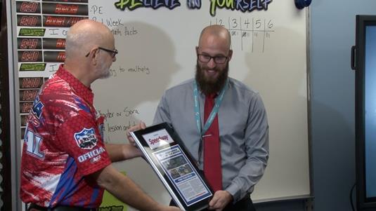 CRSA Sprints Competitor Kyle Pierce Honored In Classroom As PEAK Performer