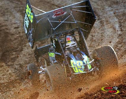 Kyle Larson, Chad Compton & Jason Meyers 1st ever sprint car victory