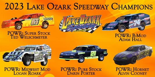 Congratulations to All Lake Ozark Speedway 2023 POWRi Divisional Season Champions