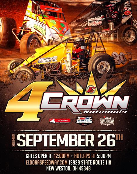 Silver Crown Eyes September 26 "4-Crown Nationals"