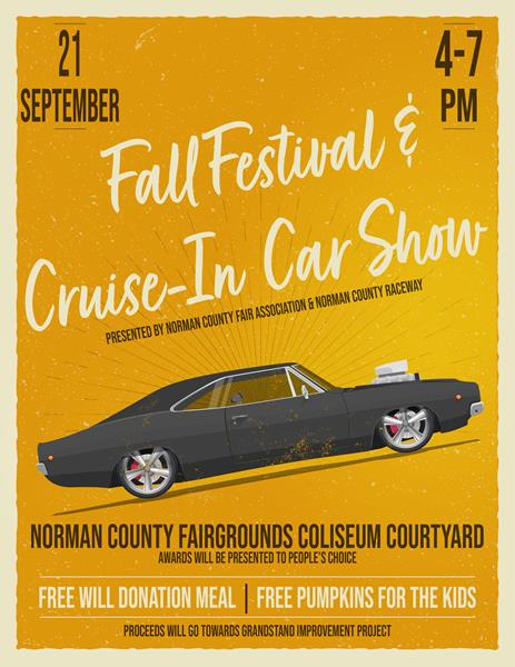 Cruise-In Car Show – Saturday, September 21