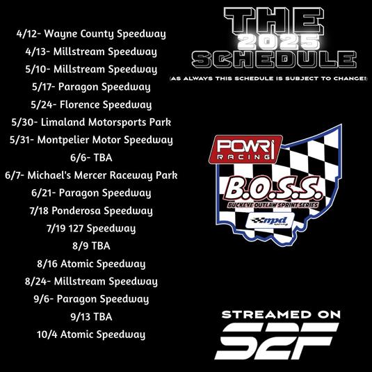 POWRi MPD Racing Buckeye Outlaw Sprint Series Reveals 2025 Season Schedule