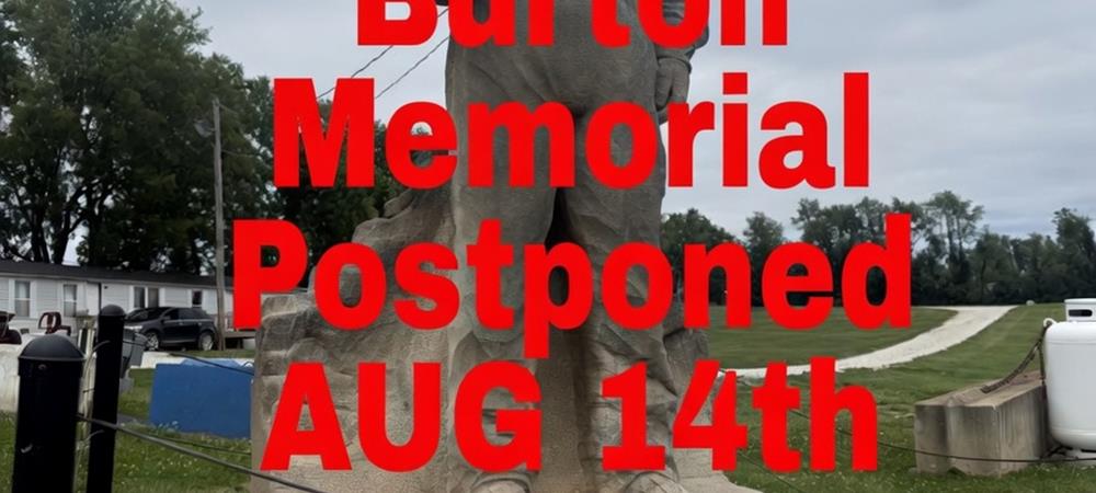 Burton Memorial Rained Out