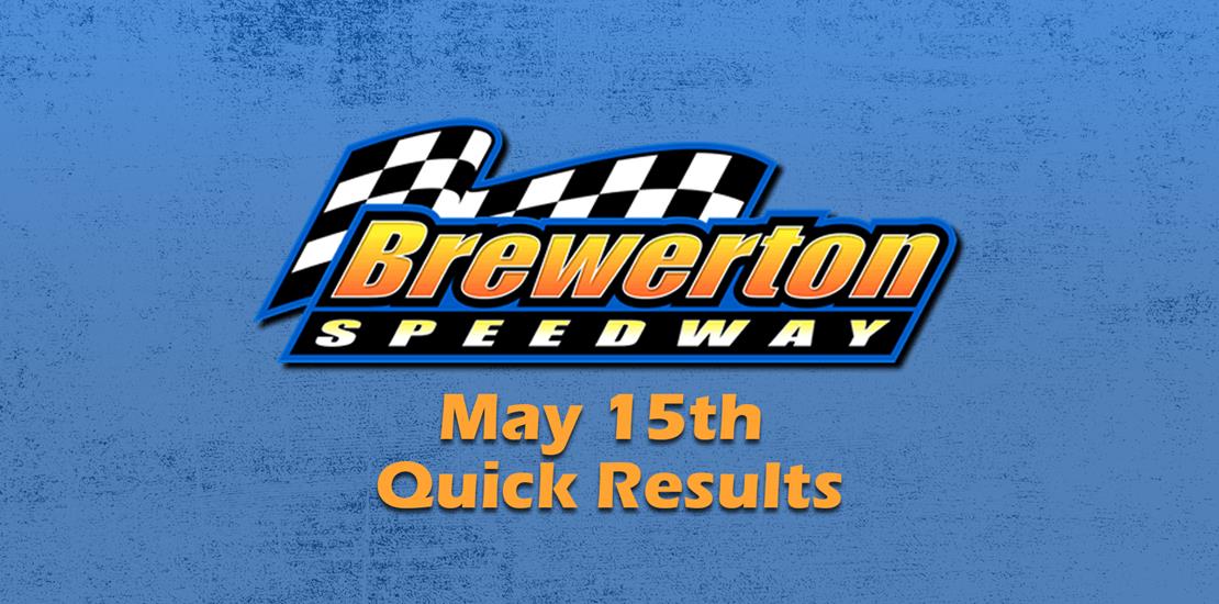 Brewerton Speedway May 15th Quick Results