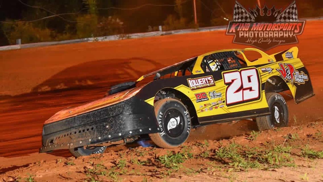 Preston Seratt competes in Street Stock at Lexington 104 Speedway