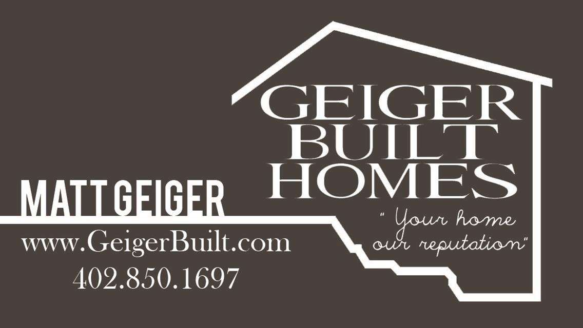 Welcome back Geiger Built Homes as the 2021 Cage Amateur Class Sponsor