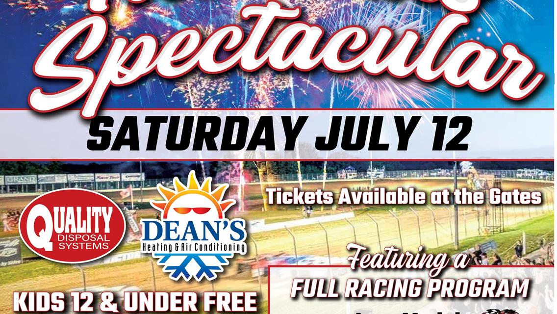 FIREWORKS SPECTACULAR on Saturday, July 12