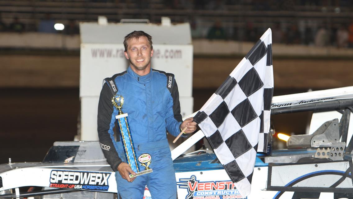 Schmidt repeats in Stock Cars, Gustin, Anderson, Christensen, and Glick see first checkers