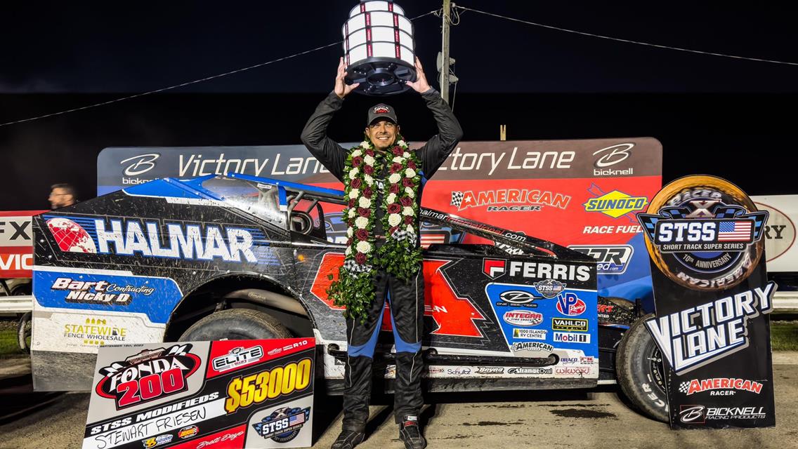 Stewart Friesen Earns Third Fonda 200 Victory Saturday Night