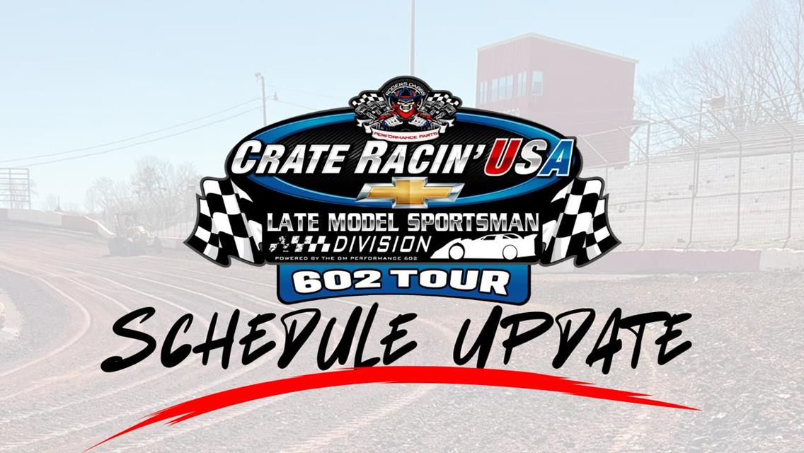 CRUSA Late Model Sportsman Tour to Conclude June 14th Event on October 17th at Talladega Short Track