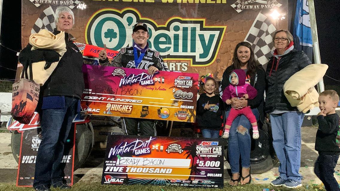 For the Bacons, racing is a family affair & Xia is a familiar sight on USAC race nights