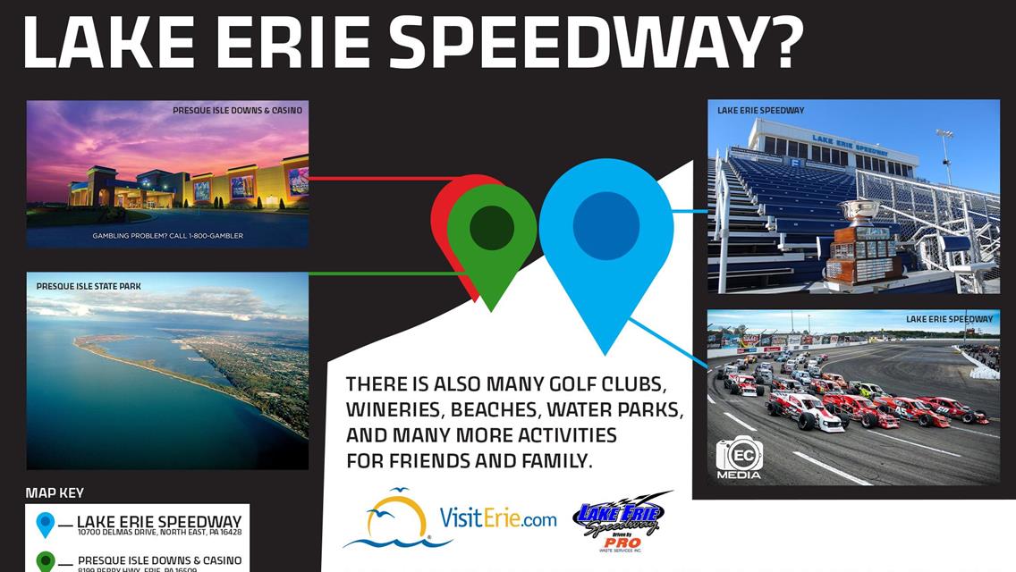 ERIE PENNSYLVANIA IS GREAT PLACE TO VISIT AND SEE “THE GREATEST TRADITION” IN MODIFIED RACING TAKE PLACE AT LAKE ERIE SPEEDWAY ERIE PA