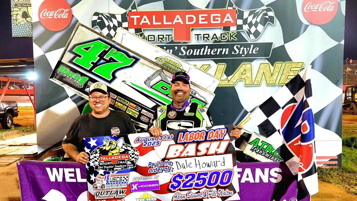 HOWARD LEADS THE LAP THAT COUNTS FOR TALLADEGA SHORT TRACK USCS WIN