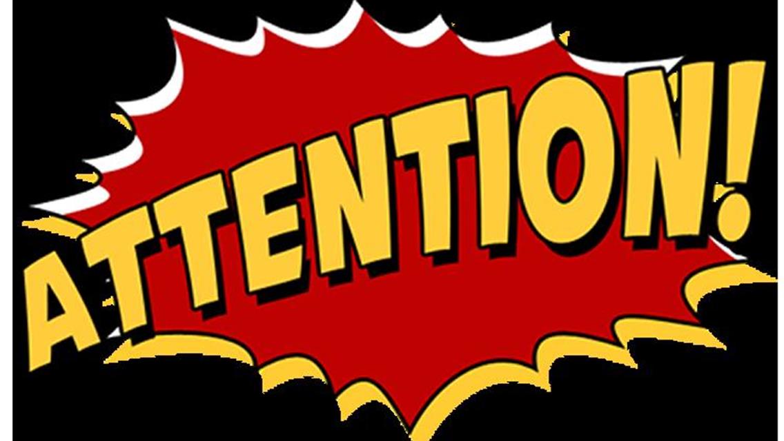 May 23 NEW START TIME PARK JEFFERSON SPEEDWAY