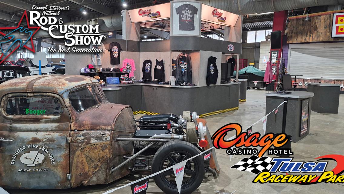 Osage Casino &amp; Hotel Tulsa Raceway Park booth at 62nd Annual Starbird Car Show in Tulsa