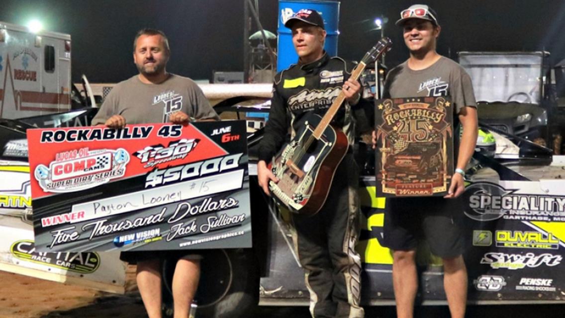 Payton Looney Rocks to Rockabilly 45 Triumph at I-30 Speedway