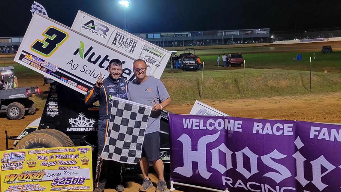 Hagar Wins USCS Series Speedweek Finale and Championship Before Charging for Top 10 During ASCS National Tour Race