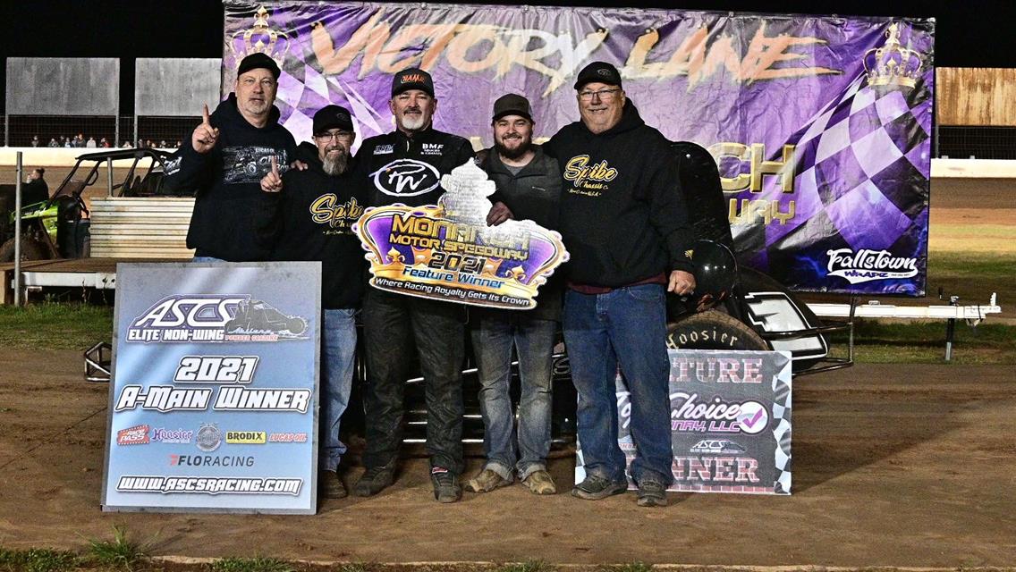 Paul White Takes ASCS Elite Non-Wing Checkers At Monarch Motor Speedway