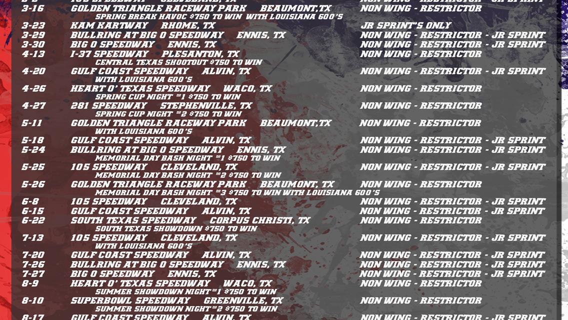 POWRi Align Pro Lonestar 600&#39;s presented by K&amp;K Earthworks release 2019 Schedule