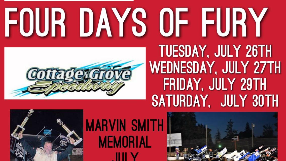 4 DAYS OF FURY STARTS TONIGHT!!