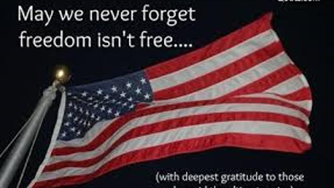 We will be closed Memorial Day Weekend in Observance of Memorial Day!