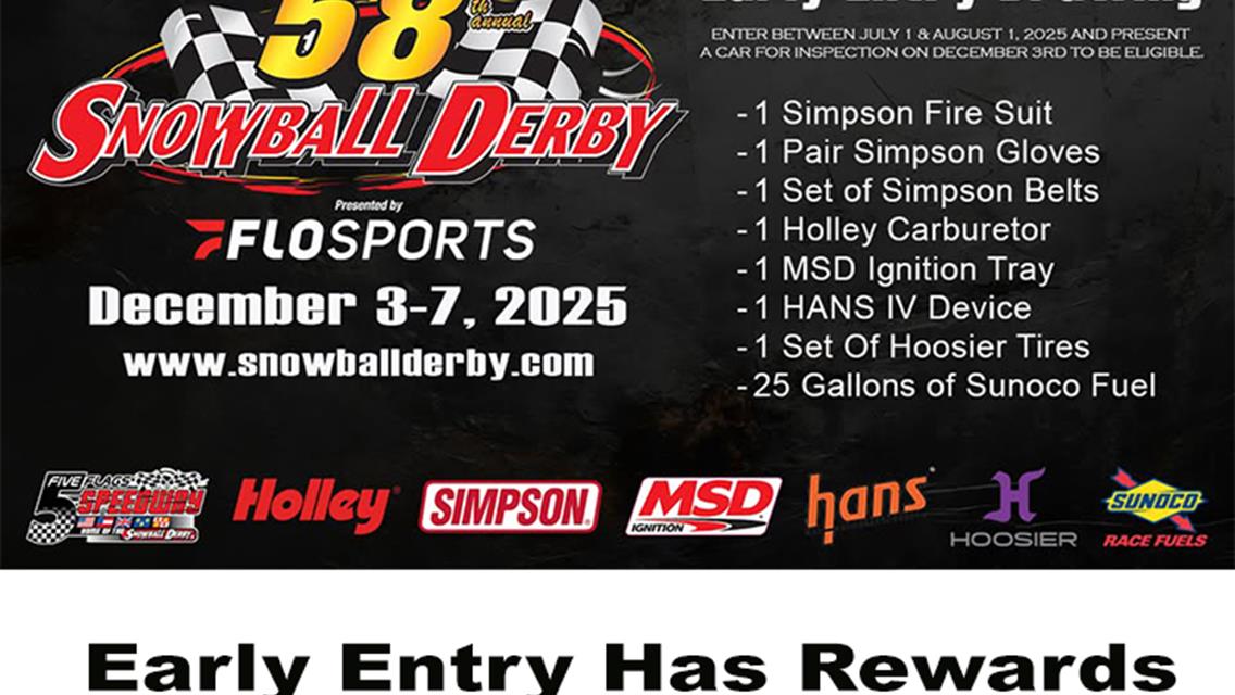 Incentive Posted For Early Entries To Snowball 58