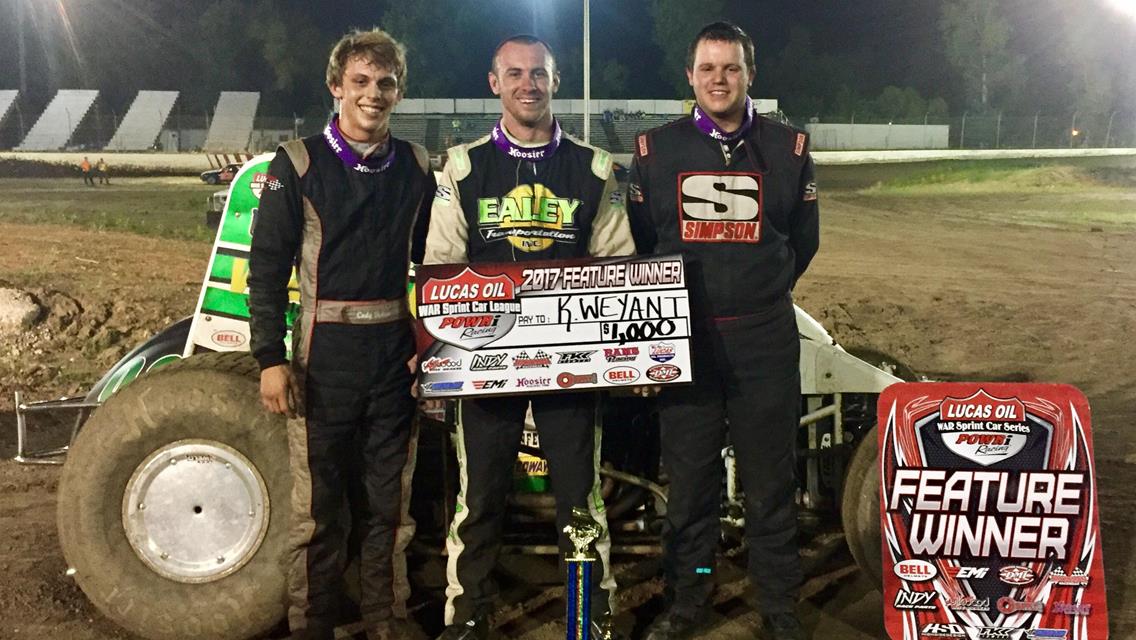 WEYANT PICKS UP NINTH CAREER WAR WIN