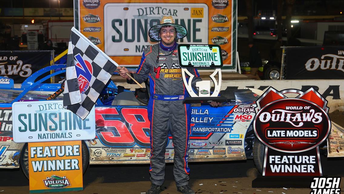 Volusia Speedway Park – World of Outlaw Late Model Series – DIRTcar Sunshine Nationals – January 24-25th, 2025. (Josh James Artwork)