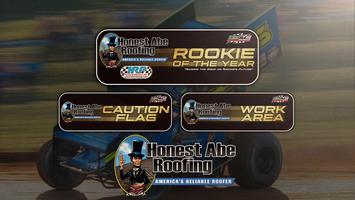 Honest Abe Roofing Partners with IRA Winged Sprint Car Series as Rookie of the Year, Caution Flag, and Work Area Sponsor