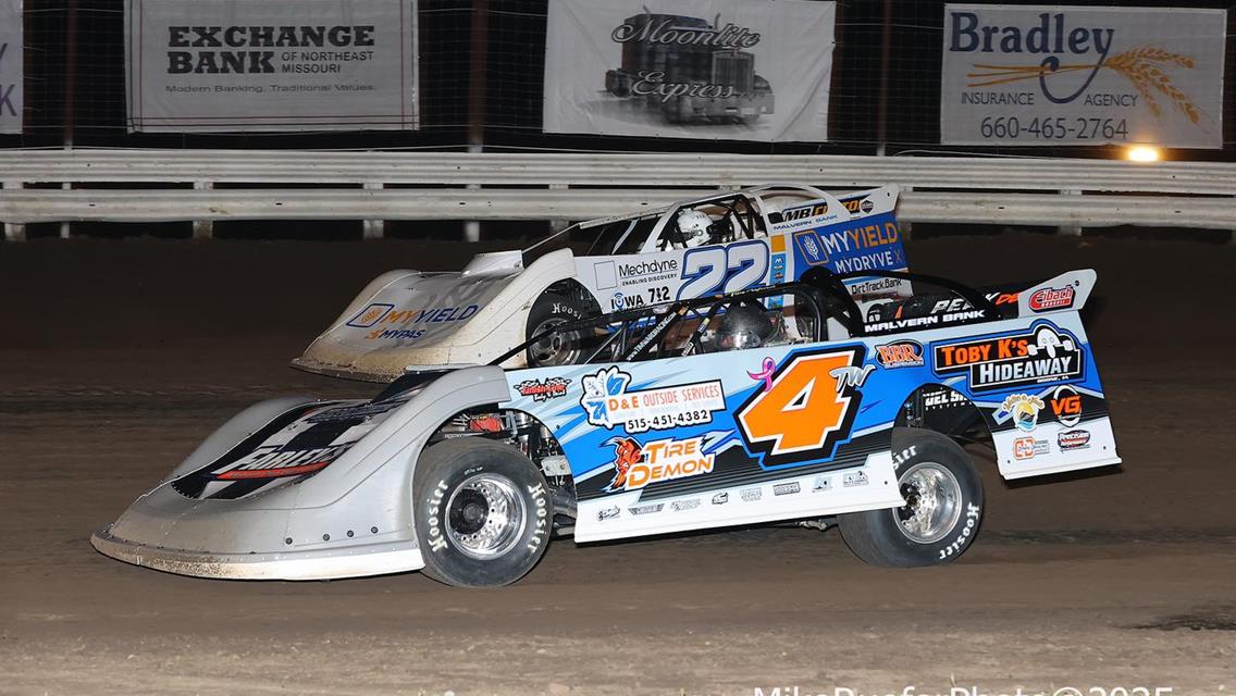 Scotland County Speedway (Memphis, MO) – Malvern Bank East Series – April 25th, 2025. (Mike Ruefer photo)