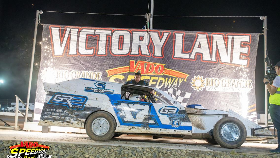 Jake Gallardo grabs checkered flag at Vado Speedway Park
