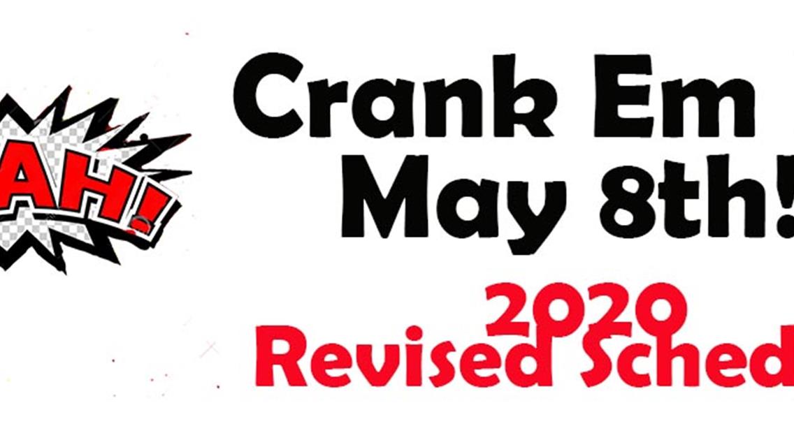Racing Back May 8th, Revised 2020 Schedule  Posted