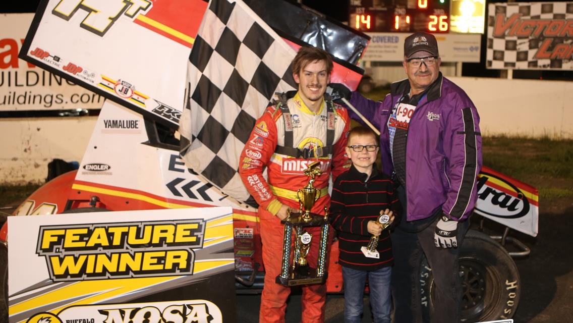 Estenson tops NOSA 410s at I-90 Speedway