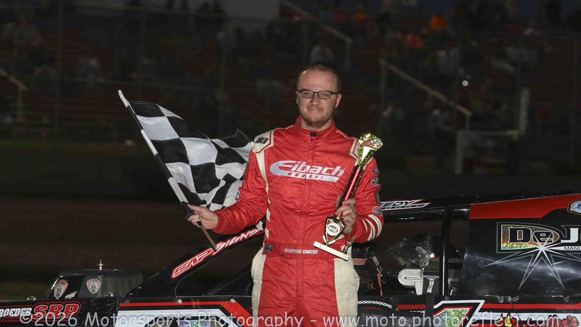 Huggins Hustles to Boone Mod Lite Victory; Modified Make-Up Feature Set for Saturday