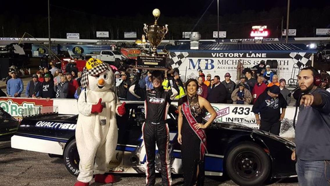 Eckes nips Nemechek in Snowball Derby thriller