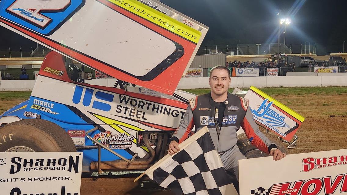 A.J. FLICK ENDS SHARON WINLESS DROUGHT BY TOPPING 37 410 SPRINTS FOR $4000 VICTORY IN 2025 OPENER; CHRIS SCHNEIDER & GARRETT CALVERT ALSO VICTORIOUS