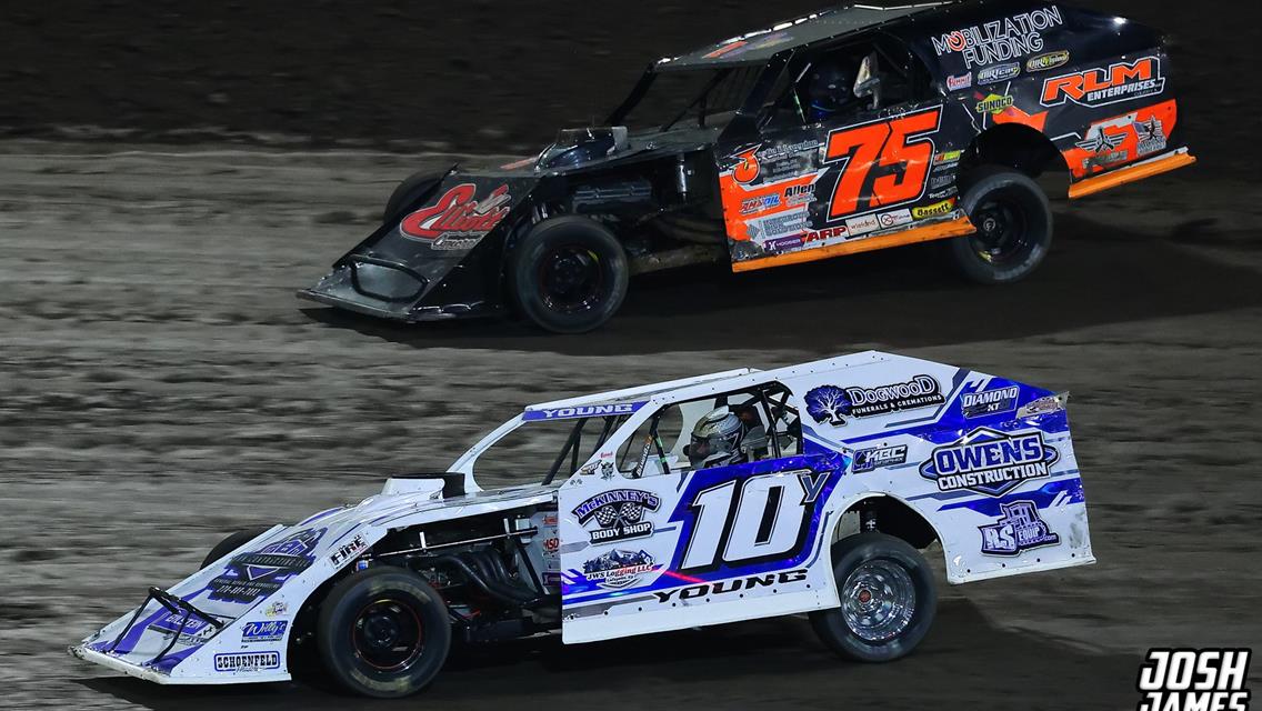 Tri-State Speedway (Haubstadt, IN) – Summit Modified Nationals  – July 5th, 2025. (Josh James Artwork)